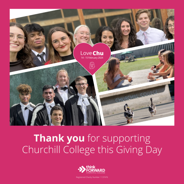 Thank you for supporting Churchill College this Giving Day